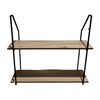 Imagen de Mueble estantería de hierro y MDF, 2 estantes, para colgar, en caja, Berlina Home