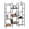 Imagen de Mueble estantería de hierro y MDF, 11 estantes, en caja, Berlina Home