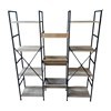 Imagen de Mueble estantería de hierro y MDF, 11 estantes, en caja, Berlina Home