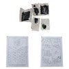 Imagen de Mueble estantería de hierro y MDF, 11 estantes, en caja, Berlina Home