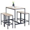 Imagen de Mesa con 4 butacas de hierro y madera, en caja Berlina Home