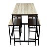 Imagen de Mesa con 4 butacas de hierro y madera, en caja Berlina Home