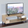 Imagen de Mueble rack de hierro y madera con estantes, en caja Berlina Home