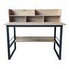 Imagen de Escritorio de hierro y MDF con organizador, en caja, Berlina Home
