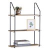 Imagen de Mueble estantería de hierro y MDF, 3 estantes, para colgar, en caja, Berlina Home