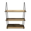 Imagen de Mueble estantería de hierro y MDF, 3 estantes, para colgar, en caja, Berlina Home