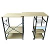 Imagen de Mueble organizador de hierro y MDF, extensible, 5 estantes 1 canasto, en caja, Berlina Home