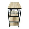 Imagen de Mueble organizador de hierro y MDF, extensible, 5 estantes 1 canasto, en caja, Berlina Home