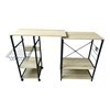 Imagen de Mueble organizador de hierro y MDF, extensible, 5 estantes 1 canasto, en caja, Berlina Home