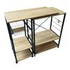 Imagen de Mueble organizador de hierro y MDF, extensible, 5 estantes 1 canasto, en caja, Berlina Home