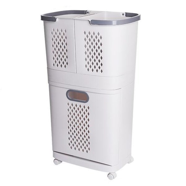 Imagen de Mueble organizador de plástico con ruedas, 3 canastos, en caja
