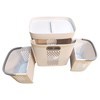 Imagen de Mueble organizador de plástico con ruedas, 3 canastos, en caja