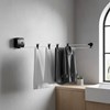 Imagen de Tendedero de ropa de pared extensible, de plástico, 6m, NEGRO Maxeb
