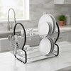 Imagen de Escurridor de platos, de metal, 2 pisos, 2 modelos, varios colores, en caja