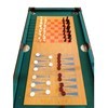 Imagen de Mesa multijuegos 12en1, futbolito, pool, hockey, black Jack, ajedrez, damas, back gammon, mini ping pong, bowling, tejo, etc