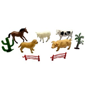 Imagen de Animales de granja x5, en bolsa