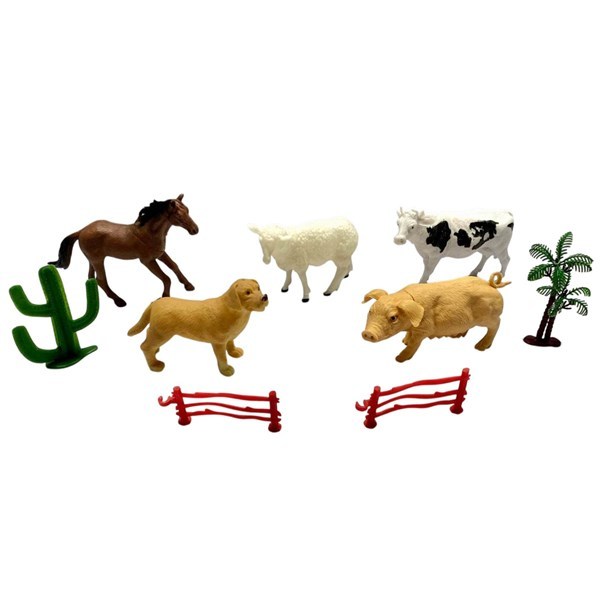 Imagen de Animales de granja x5, en bolsa