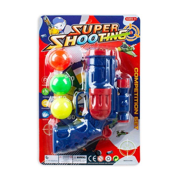 Imagen de Pistola lanza pelotas, en blister, varios colores