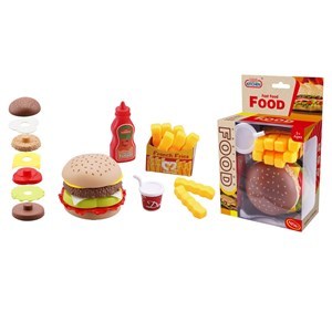 Imagen de Set de cocina, hamburguesa encastrable y accesorios, en caja