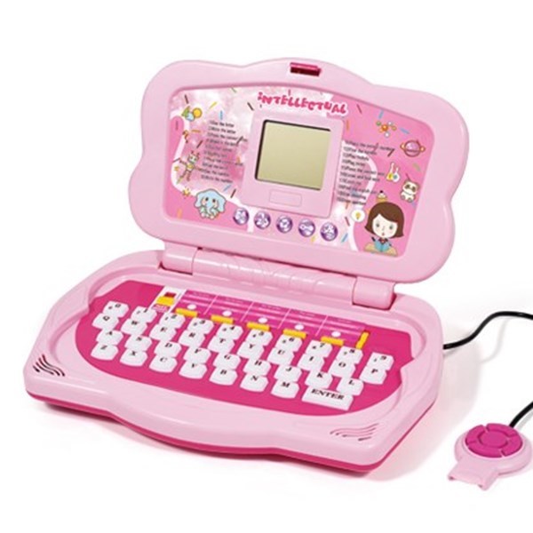 Imagen de Computadora didáctica con mouse idioma inglés, con juegos, en caja, 2 colores