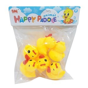 Imagen de Animales de goma, patitos x6, en bolsa