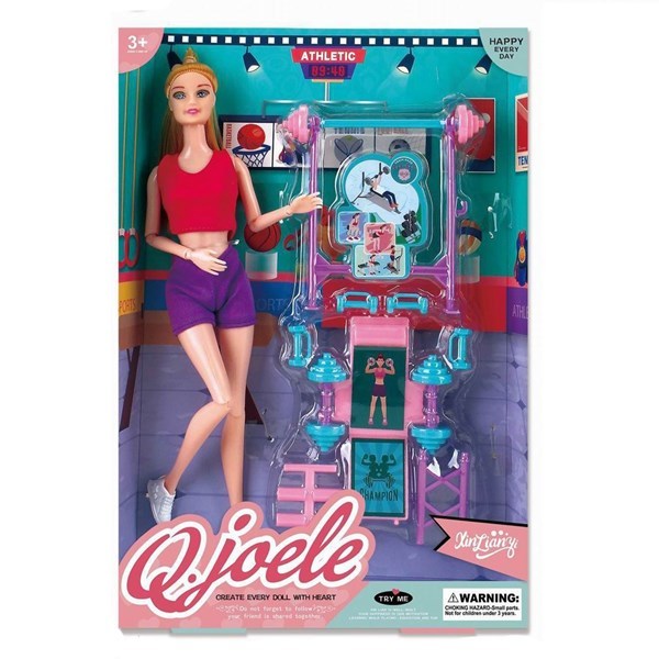 Imagen de Muñeca articulada con accesorios de gimansia, en caja, varios modelos