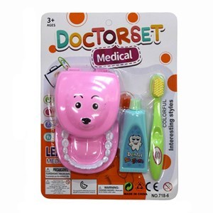 Imagen de Set de dentista 3 piezas, en blister, 2 colores