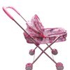 Imagen de Coche para muñeca, de metal, cuna con techo, en bolsa