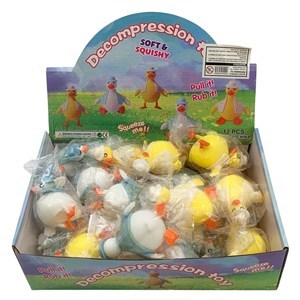 Imagen de Juguete antiestrés soft pato, CAJA x12