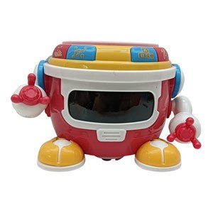 Imagen de Didáctico tambor robot con luz y sonido, en caja, varios colores