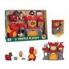 Imagen de Muñeco caballero con dragón, castillo y accesorios, en caja