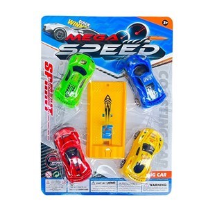 Imagen de Auto con lanzador, 5 piezas, en blister, varios colores