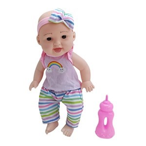 Imagen de Bebote, cuerpo de plástico y cara de goma, hace pis, con mamadera, en bolsa