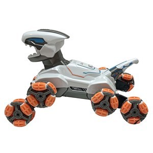Imagen de Robot dinosaurio con control remoto, con luz, sonido, movimiento, lanza vapor, USB 2+2AA, en caja, varios modelos