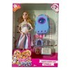 Imagen de Muñeca articulada con mascota y accesorios, en caja varios diseños