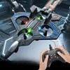 Imagen de Avión de combate con control remoto, gira 360º con luz, 3AAA, en caja