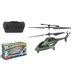 Imagen de Helicóptero con control remoto, recarga USB y 3AA, en caja, varios colores