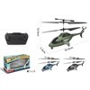 Imagen de Helicóptero con control remoto, recarga USB y 3AA, en caja, varios colores