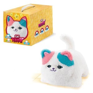 Imagen de Peluche gato con sonido y movimiento, en caja, varios colores