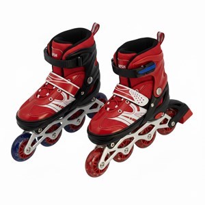 Imagen de Patines 4 en línea, talle L, varios colores, en bolsa de PVC