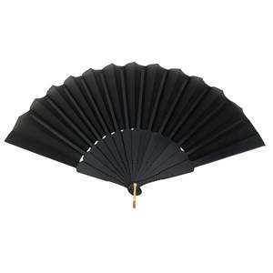 Imagen de Abanico de plástico y tela, PACK x12, varios colores
