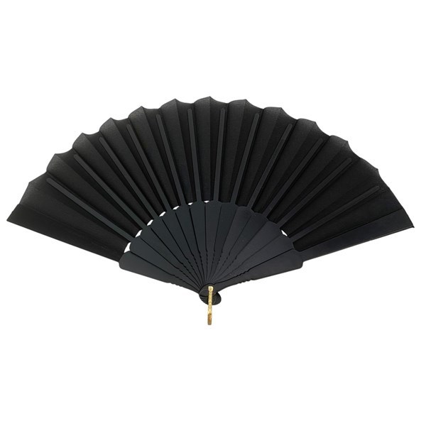 Imagen de Abanico de plástico y tela, PACK x12, varios colores