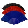 Imagen de Abanico de plástico y tela, PACK x12, varios colores