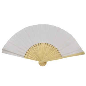 Imagen de Abanico de plástico y papel con diseño, PACK x12