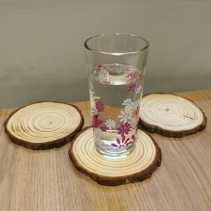 Imagen de Rodaja de tronco de madera x3, en red