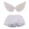Imagen de Disfraz alas de angelito y pollera, color blanco, en bolsa