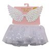Imagen de Disfraz alas de angelito y pollera, color blanco, en bolsa