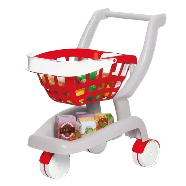 Imagen de Carrito de supermercado 2 en 1, canasta con accesorios 27 piezas, en caja