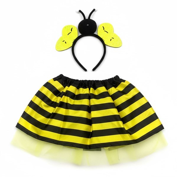Imagen de Disfraz pollera, con tiara abeja