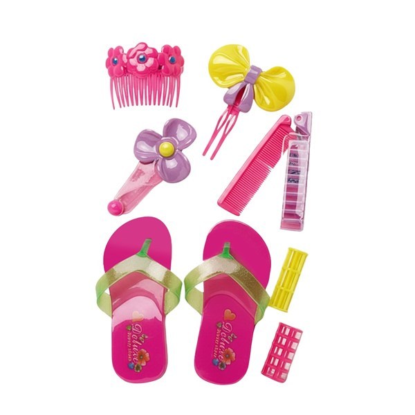 Imagen de Set de belleza sandalias con accesorios, en blister